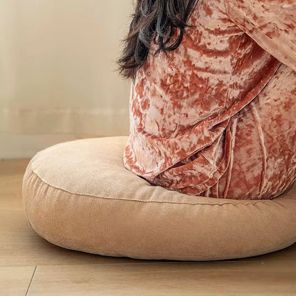 Solid Color Cushion Tatami round Cushions for Living Room Chair Seat Thickened Pillow Prayer Mat Japanese Style Pouf Futon