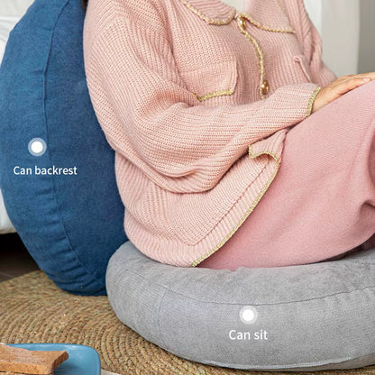 Solid Color Cushion Tatami round Cushions for Living Room Chair Seat Thickened Pillow Prayer Mat Japanese Style Pouf Futon